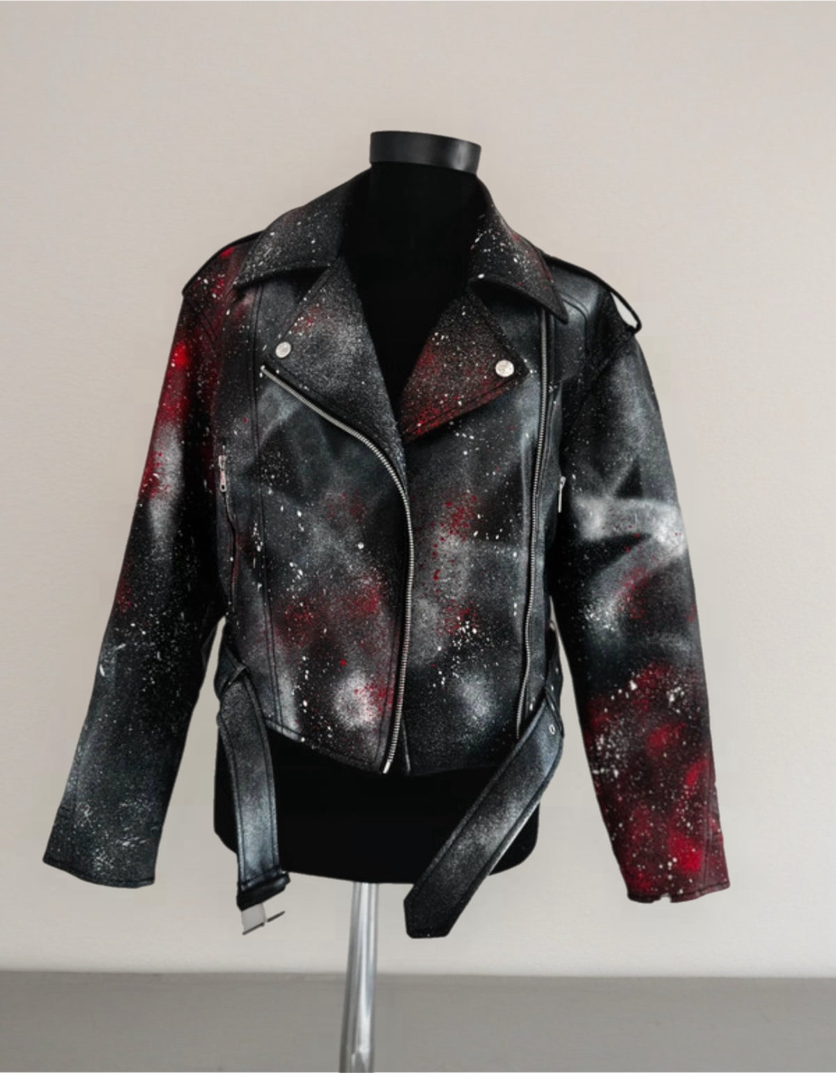 Graffiti Leather Jacket