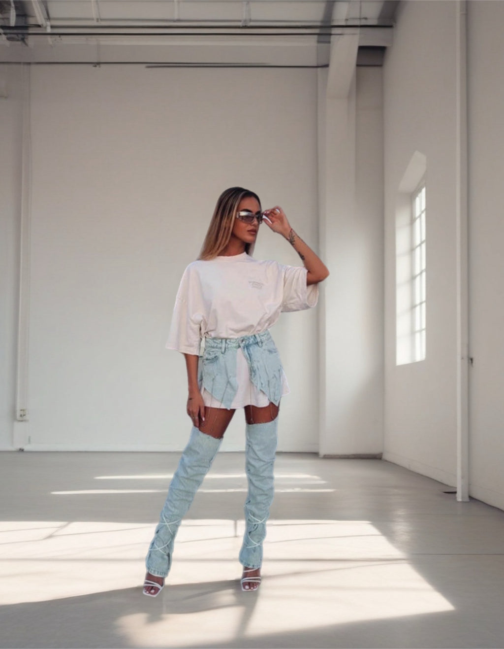 Denim Skort