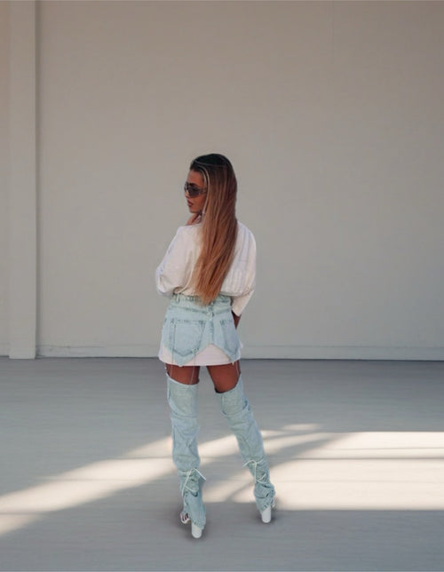 Denim Skort